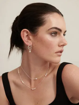 Dionne Silver Plated Pearl Earrings