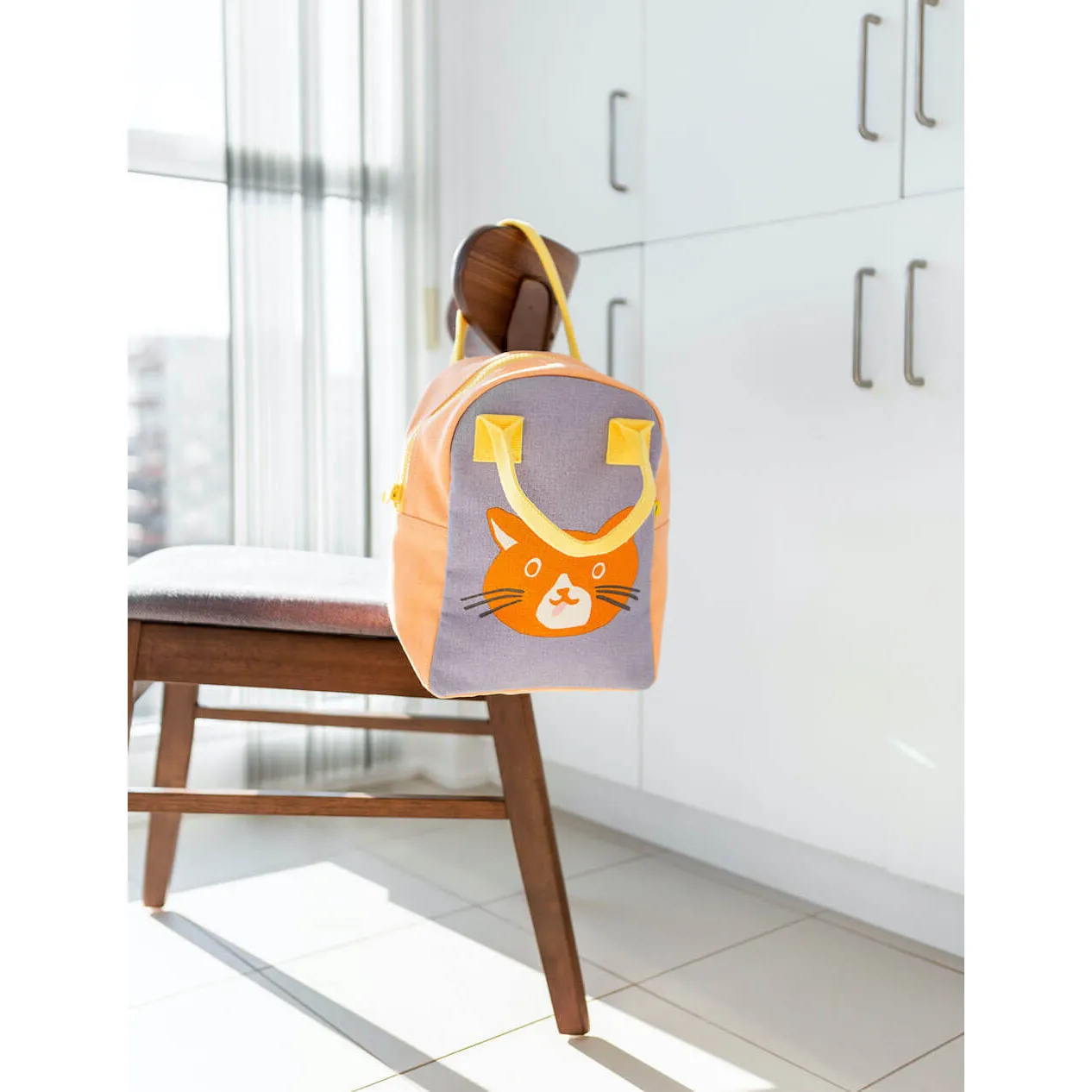 Fluf Zipper Lunch Bag - Cat