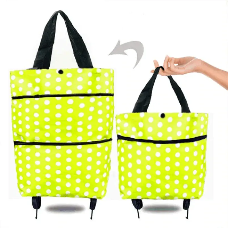 Foldable Shopping Trolley Tote Bag