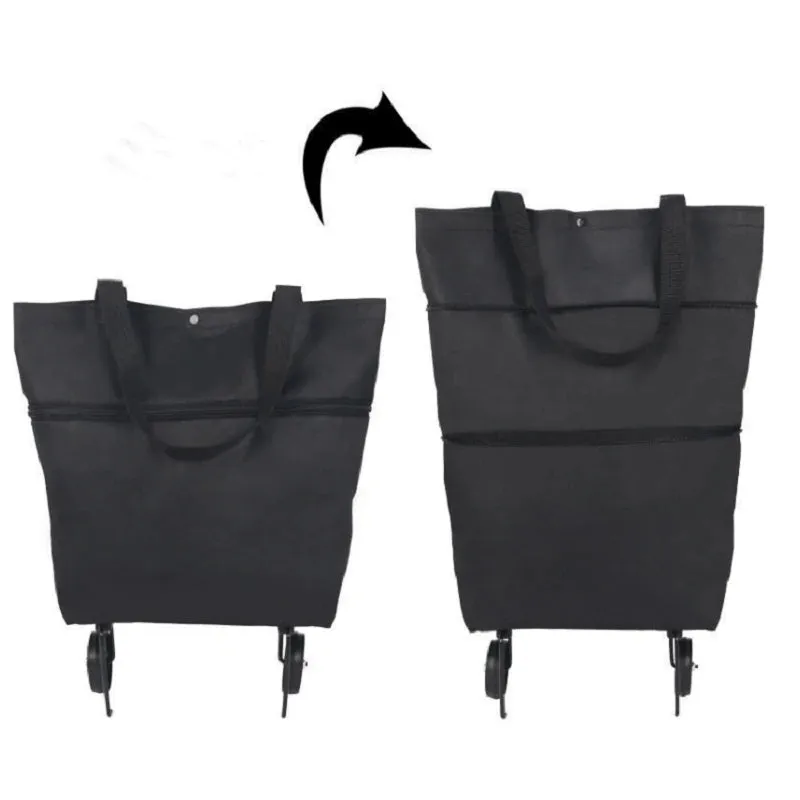 Foldable Shopping Trolley Tote Bag