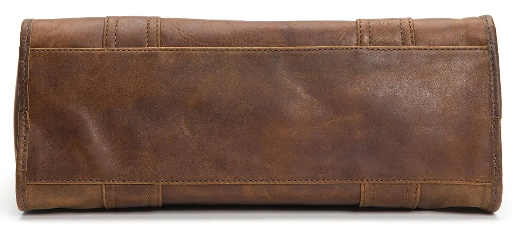 Frye Melissa Zip Satchel Leather Bag, Dark Brown