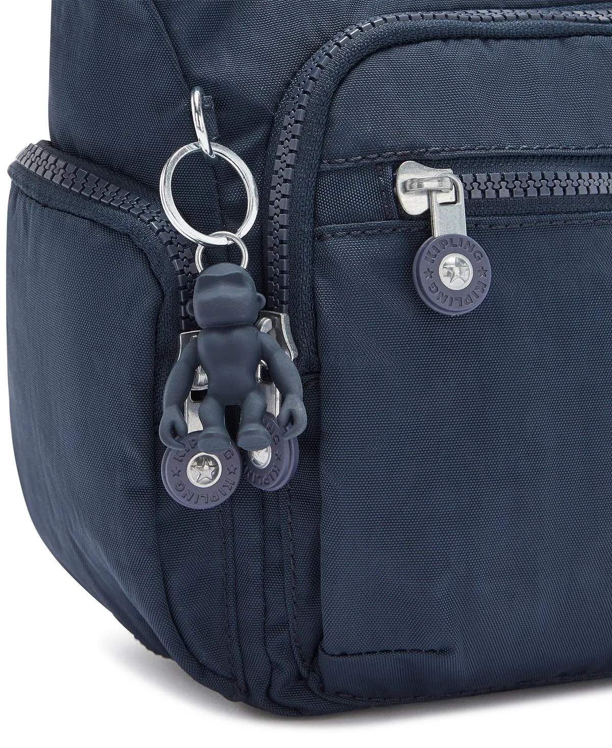 Gabbie Large Zip Nylon Crossbody Bag Kipling, Blue