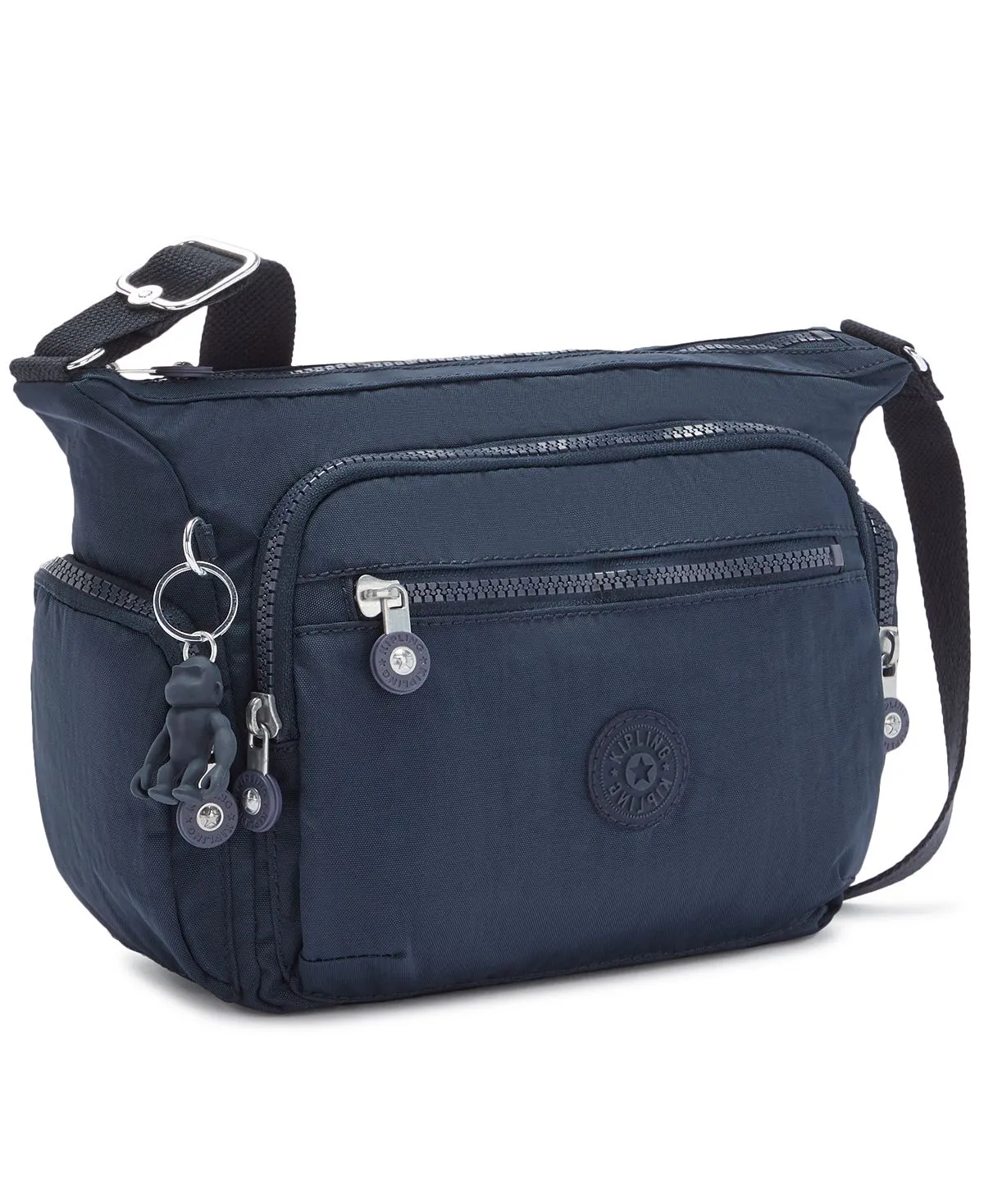 Gabbie Large Zip Nylon Crossbody Bag Kipling, Blue