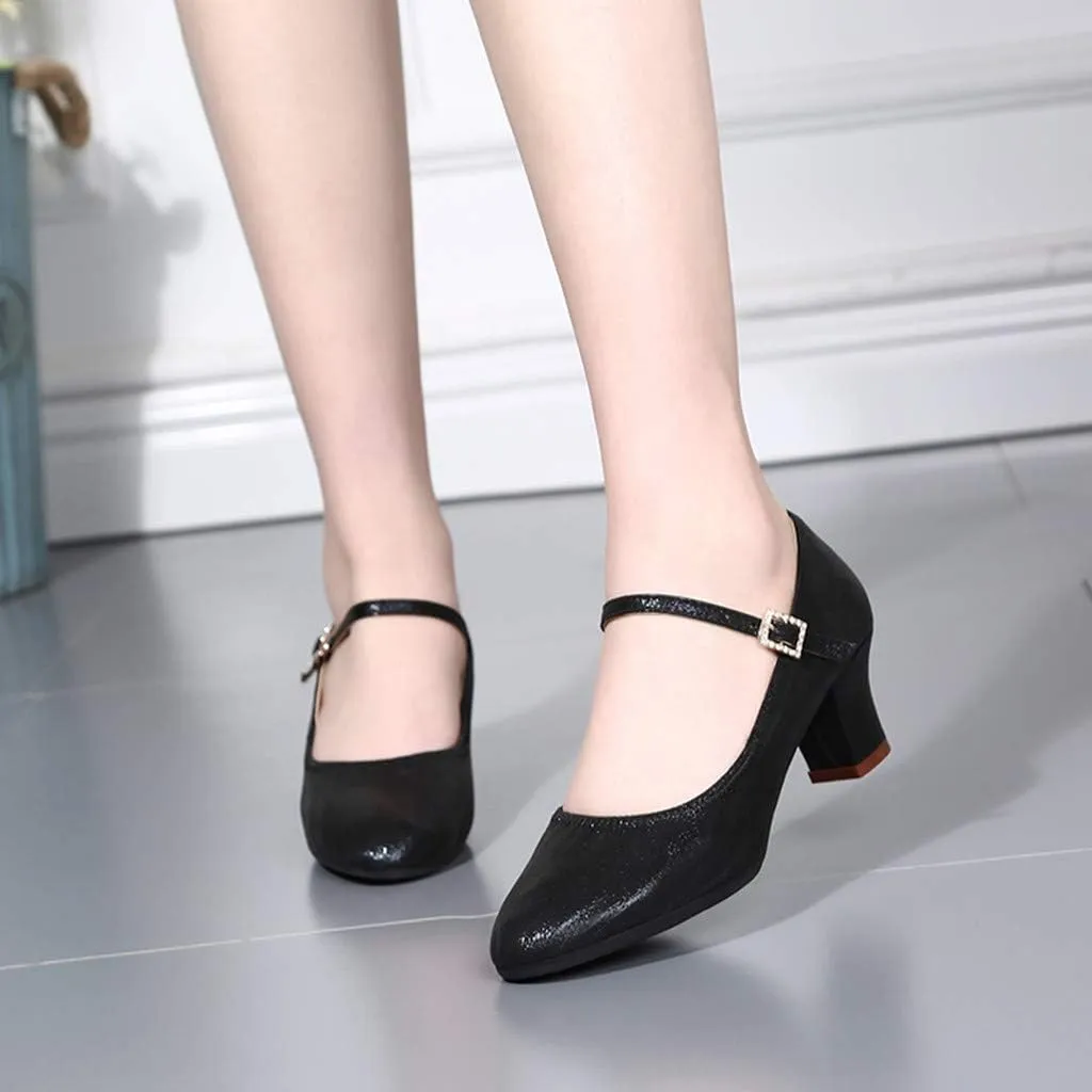Latin Single Fashion Dancing Women Shoes Dance Ballroom Prom Women's Espadrille Wedges Sandals for Women Low Heel