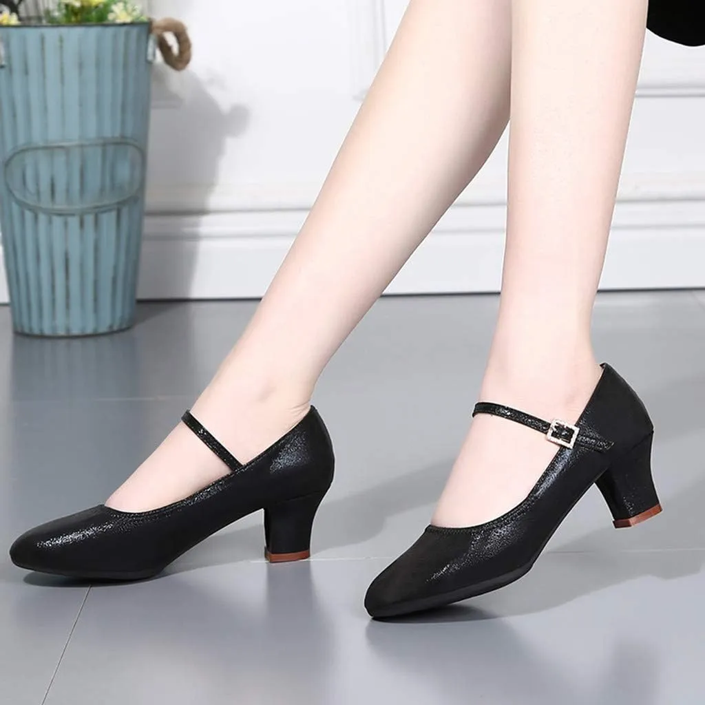 Latin Single Fashion Dancing Women Shoes Dance Ballroom Prom Women's Espadrille Wedges Sandals for Women Low Heel