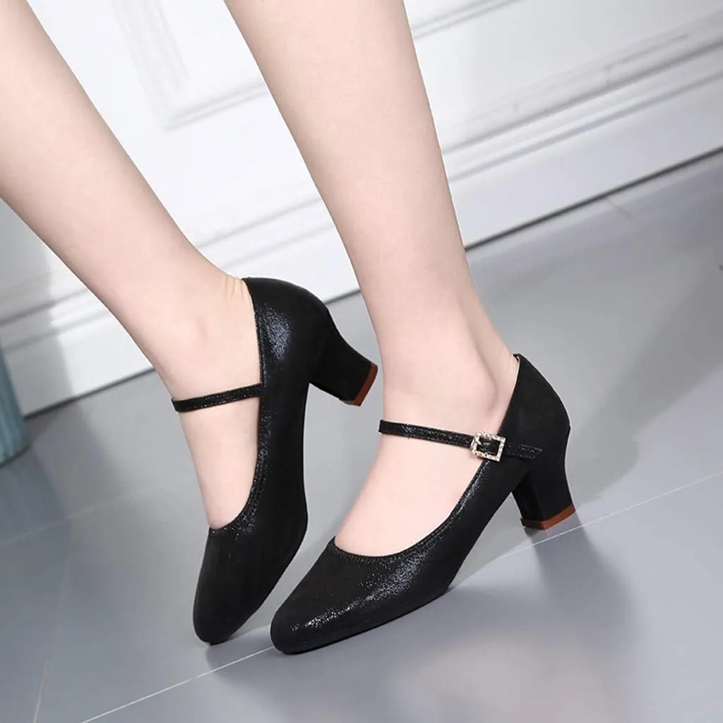 Latin Single Fashion Dancing Women Shoes Dance Ballroom Prom Women's Espadrille Wedges Sandals for Women Low Heel