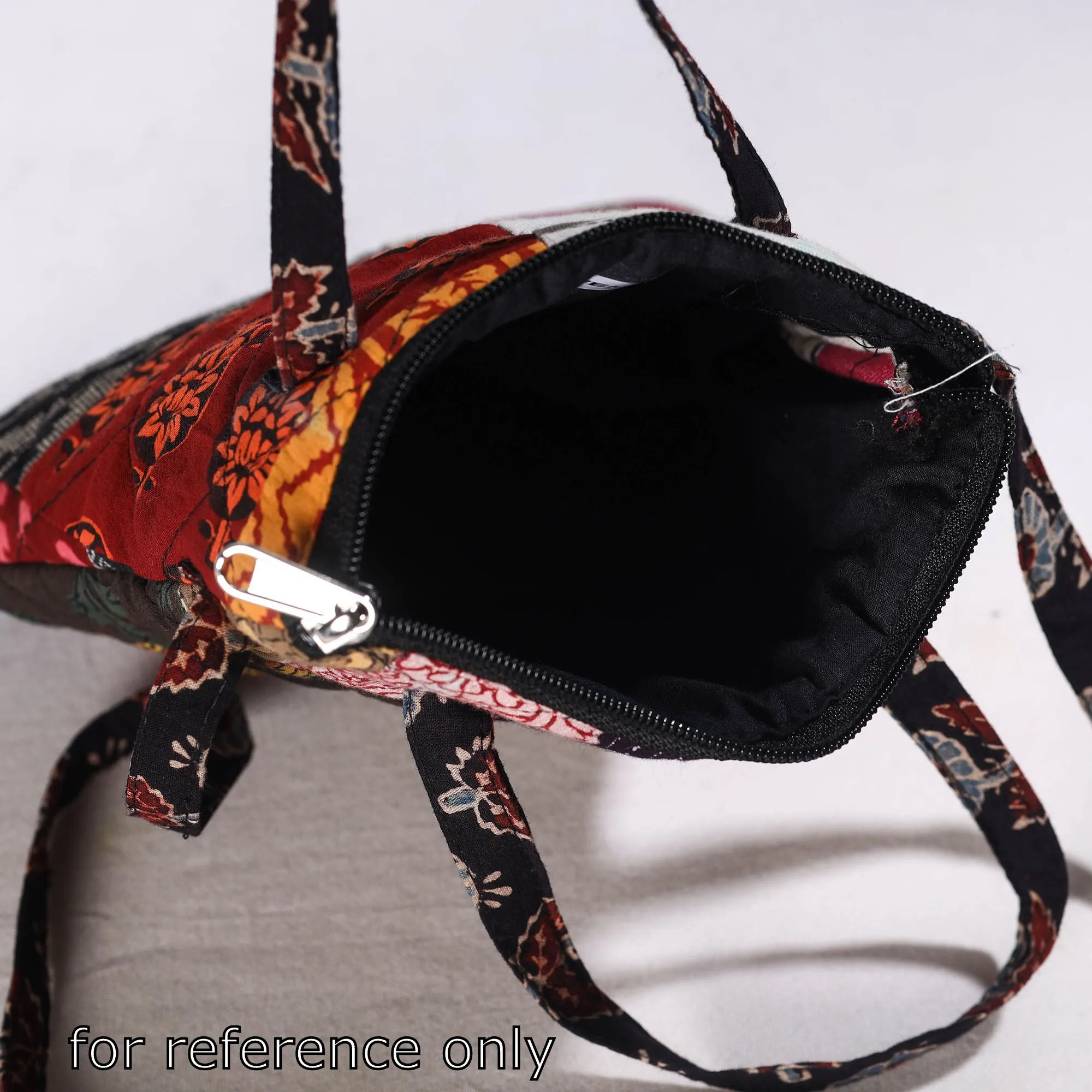 Multicolor - Handmade Quilted Cotton Patchwork Sling Bag 26