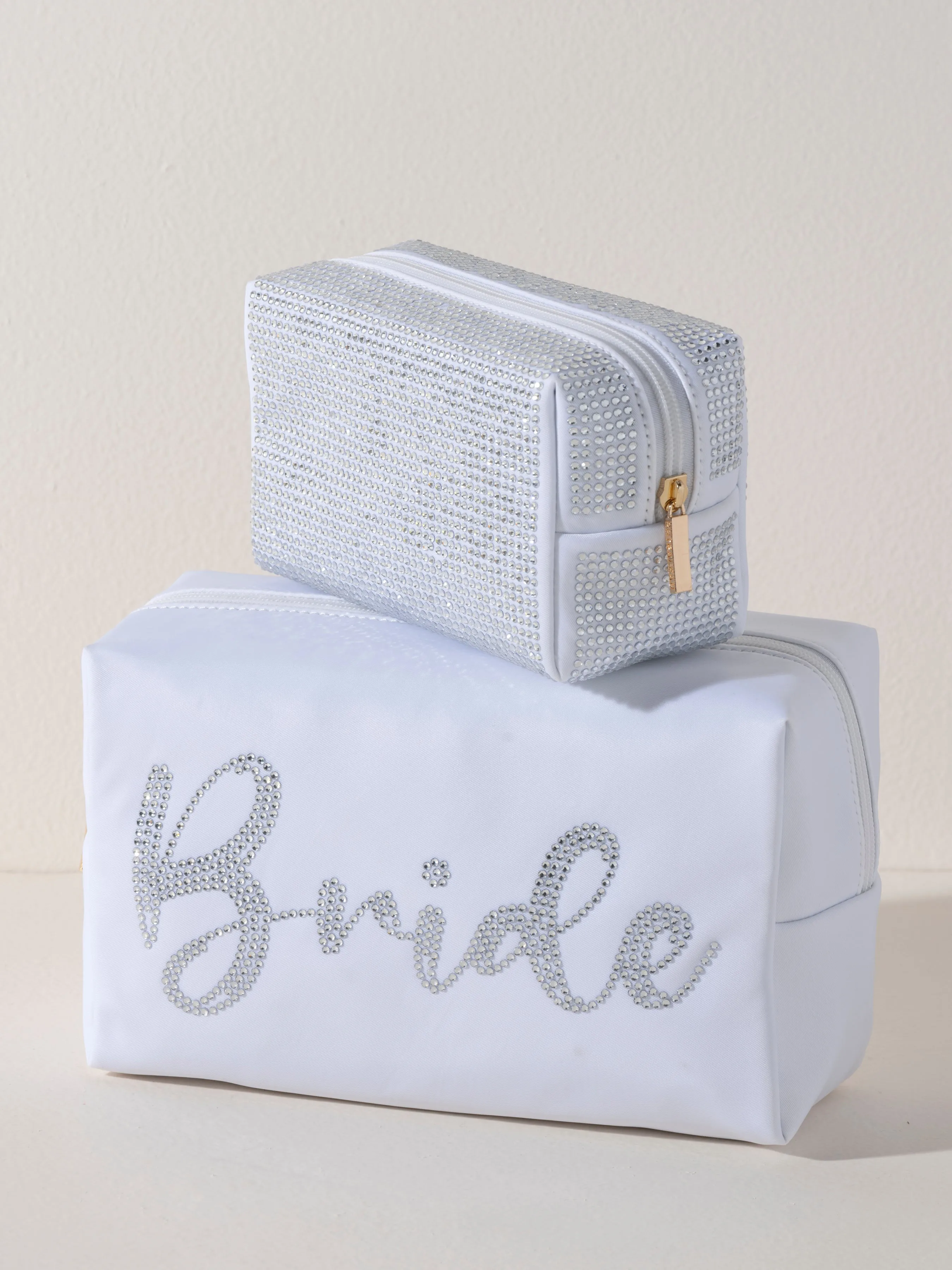 Shiraleah Bling Zip Pouch, Silver