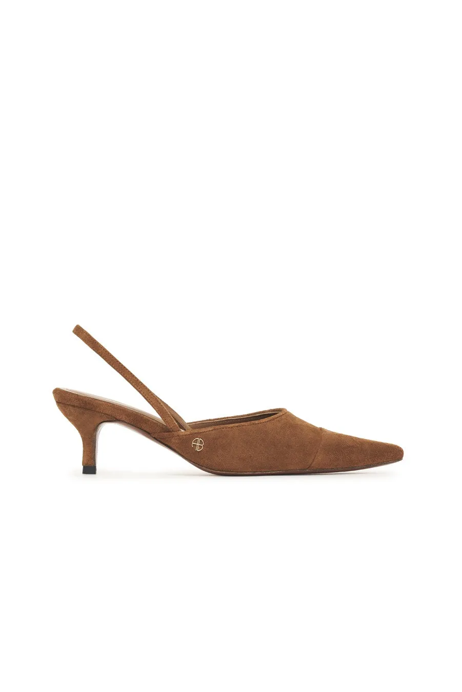 Willa Slingback Heels Toffee Suede